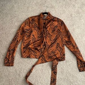 Tiger stripe silk shirt